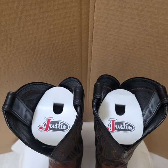 Justin Authentic,  Lizard Leather Women's Cowboy Boots, size 8 - Picture 9 of 9